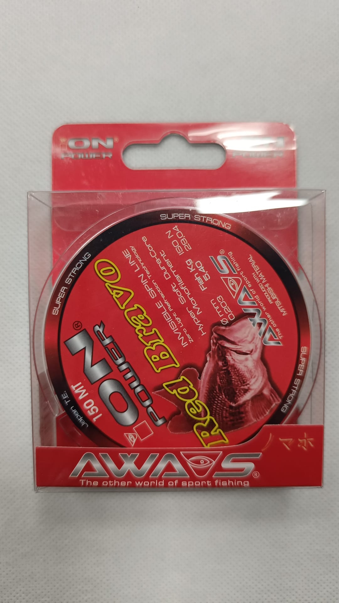 MONOFILAMENTO ION POWER RED BRAVO 022 150 MT