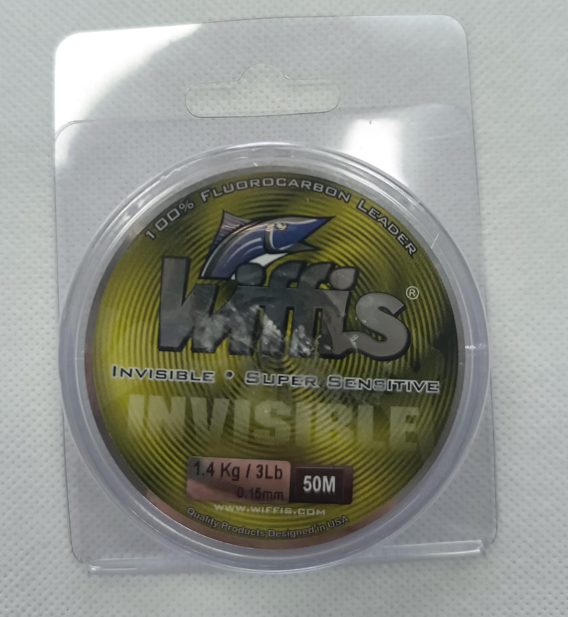 FLUOROCARBON - WIFFIS INVISIBLE 7LB/3.2KG 0.24MM IN-7-50 CLEAR