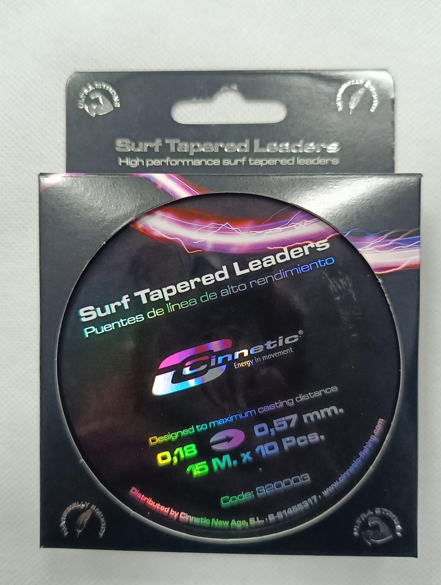 PUENTE SURF TAPERED LEADERS 15X10 - CLEAR 0,18
