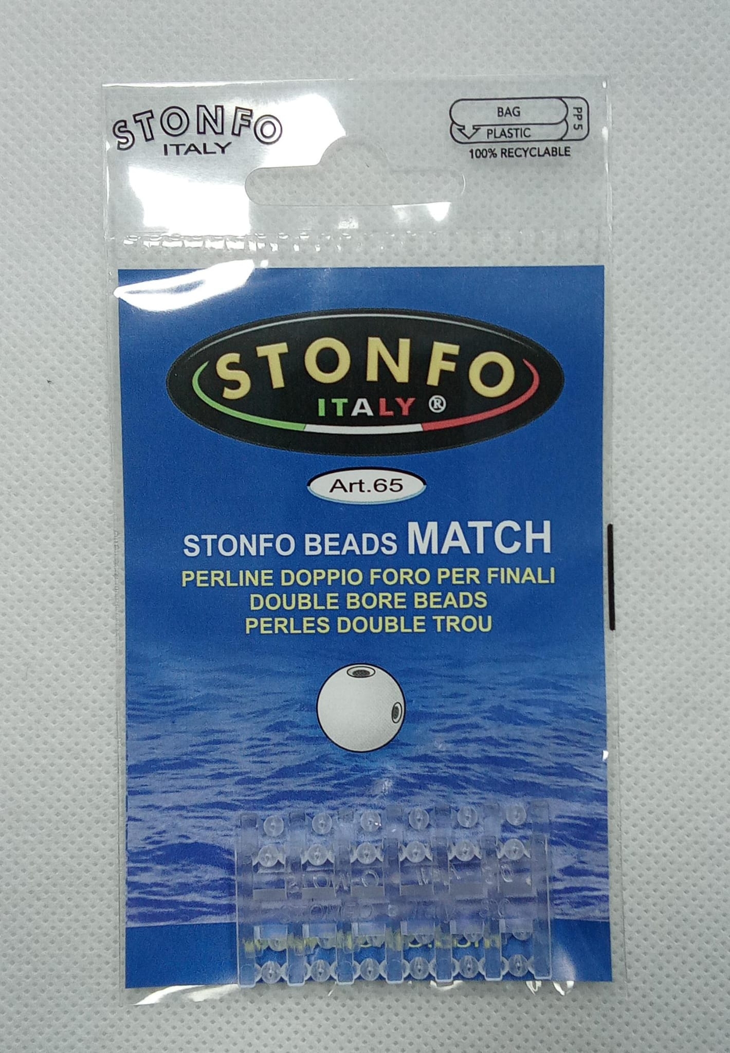 PERLAS STONFO-CUENTAS DOBLE AGUJERO 3MM