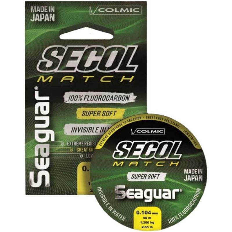FLUOROCARBON SEAGUAR - SECOL MATCH 50mt - 0,128