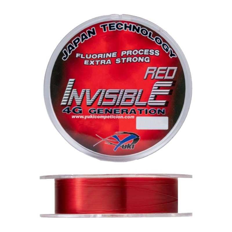 FLUOROCARBON COATED - NYLON INVISIBLE RED 0.23 300MT