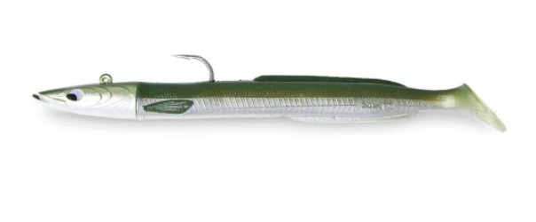 SEÑUELO - YKR softbaits HAPPY EEL 100 MM / 15 GRS GREEN NATURAL
