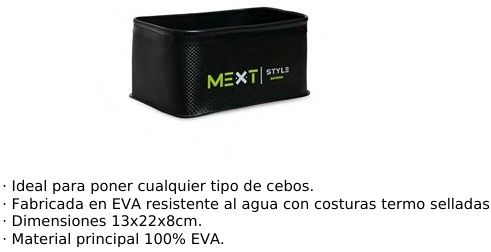 CAJA PORTA CEBOS MEXT -MODELO EVA BAIT BOWL S