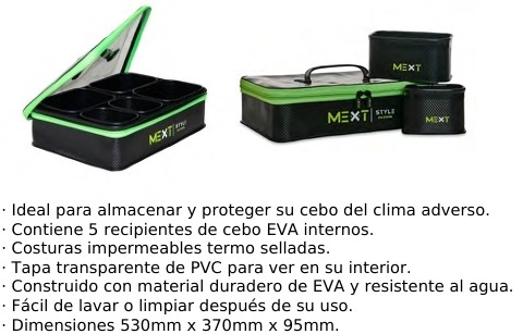 CAJA PORTA CEBOS MEXT - MODELO STYLE EVA SYSTEM BAG
