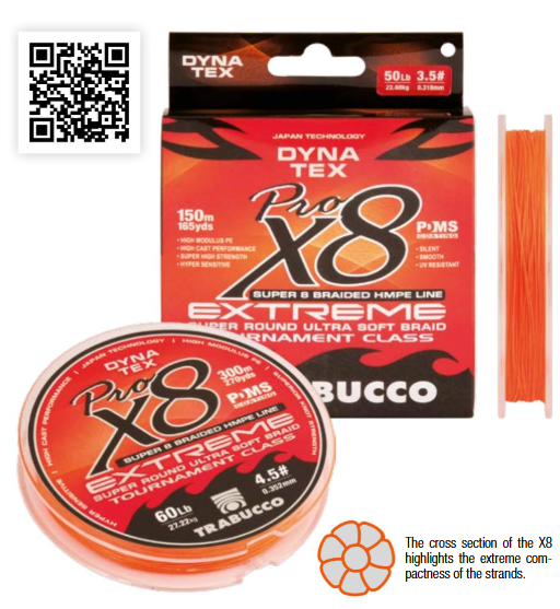 MULTIFILAMENTO - DYNA-TEX X8 PRO EXTREME 300M 0,185/25