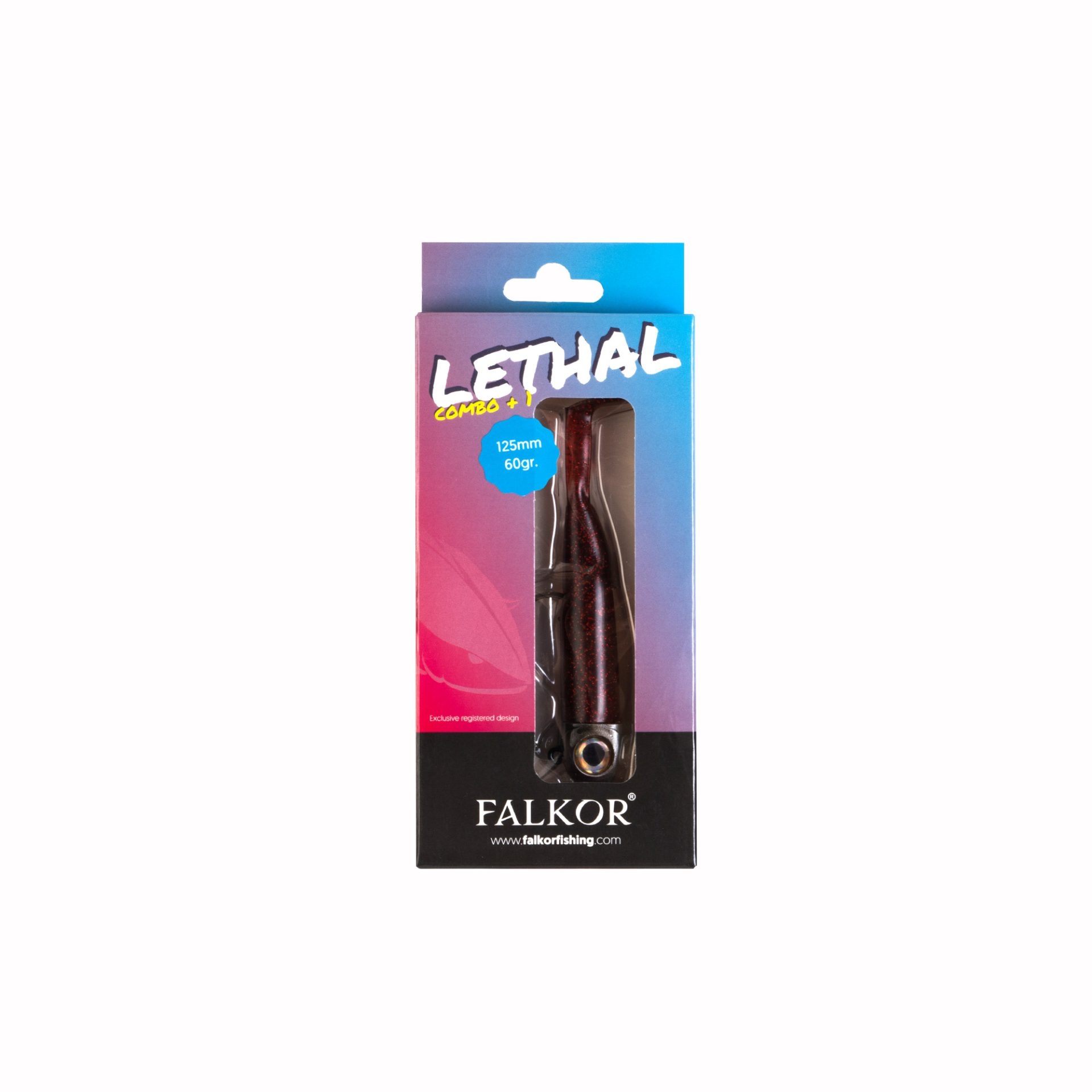 SEÑUELO FALKOR LETHAL COMBO +1 (M - 100gr - Rojo)