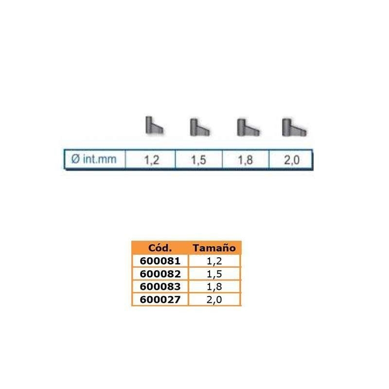 GUIA NYLON / ZAPILLO - STONFO INOXIDABLE TALLA 1 (50PCS)