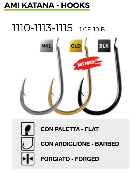 ANZUELO - KATANA 1115 - Nº 10