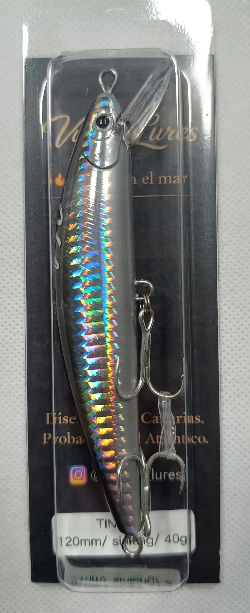 VULCAN LURES TINDAYA SILVER - 120MM - 40GR