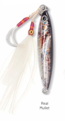 JIG TUGNSTEN - AZ TRADING - 30 GRS GLOW DOUBLE ASSIST HOOK - COLOR REAL MULLET