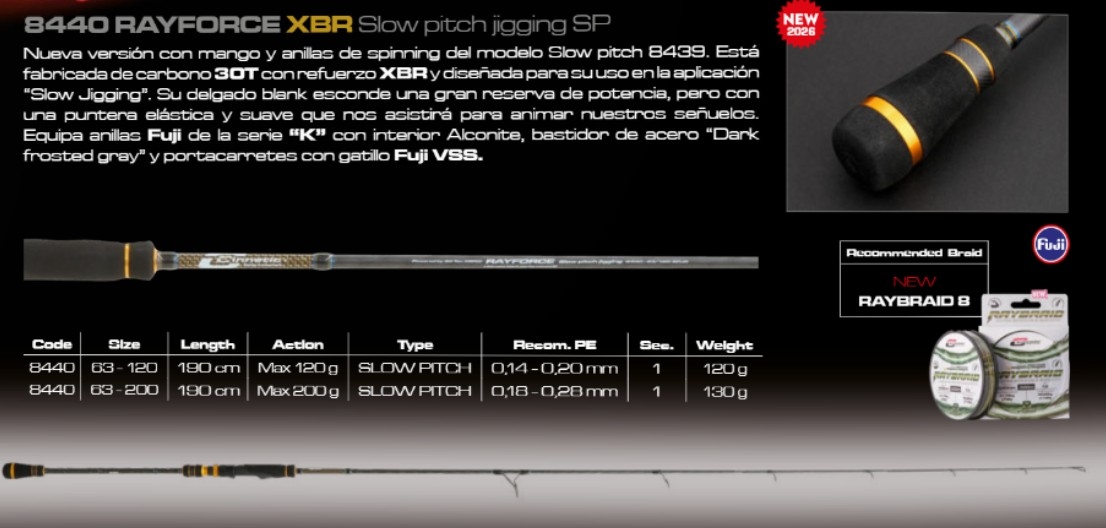 CAÑA CINNETIC RAYFORCE XBR SLOW PITCH JIG 120