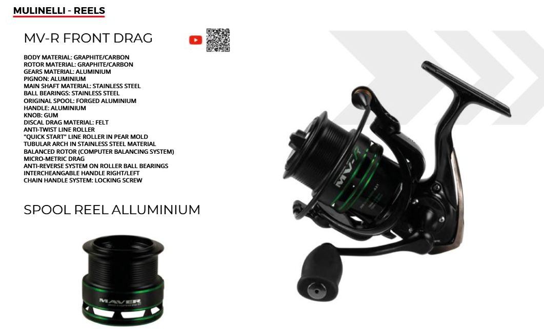 CARRETE MAVER MVR FRONT DRAG REEL 1000