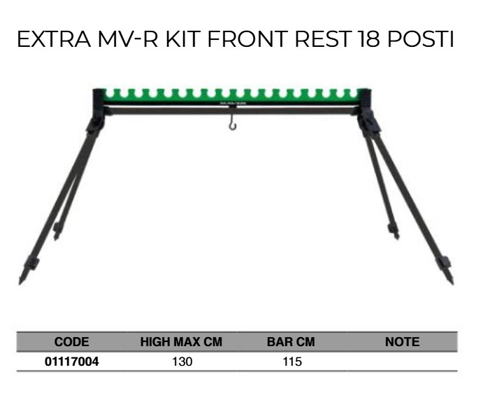 TRIPODE MAVER EXTRA MV-R KIT FRONT REST 18 PLACES