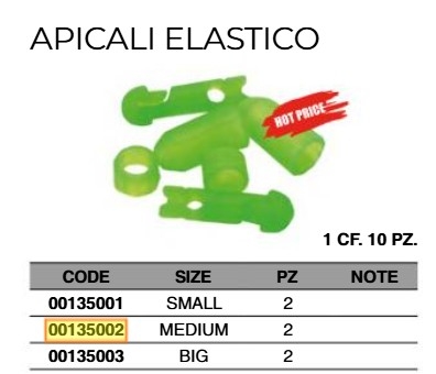 ELASTICO - APICALI ELASTICO VERDE - SIZE MEDIUM