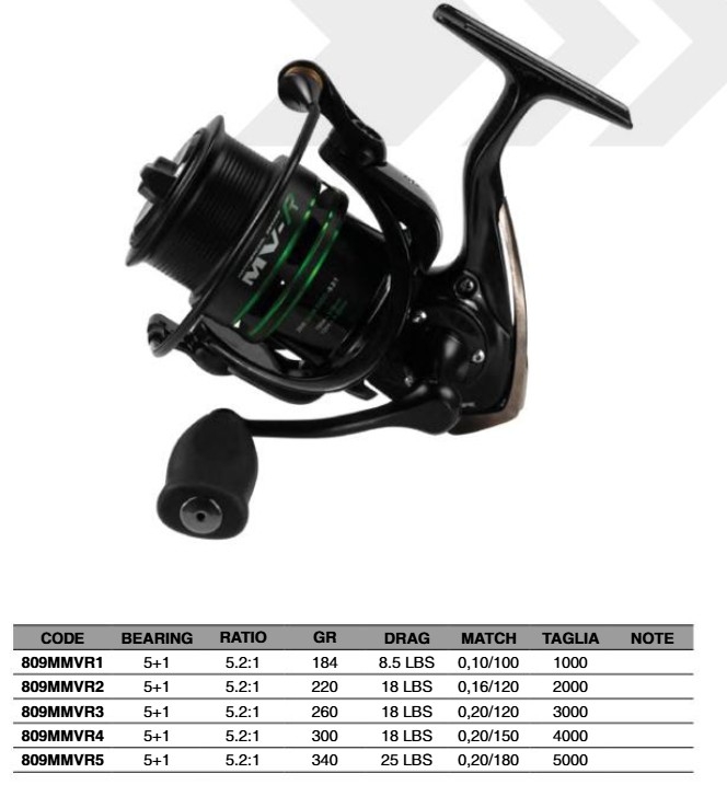 CARRETE MAVER MVR FRONT DRAG 5000