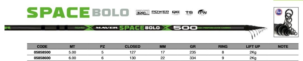 CAÑA MAVER SPACE BOLO 5MT
