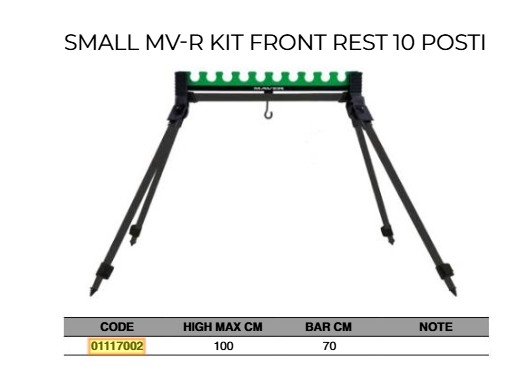 TRIPODE MAVER - SMALL MV-R KIT FRONT REST 10 PLACES