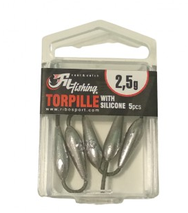 PLOMO TORPILLE CON SILICONA FILFISHING - 8GR