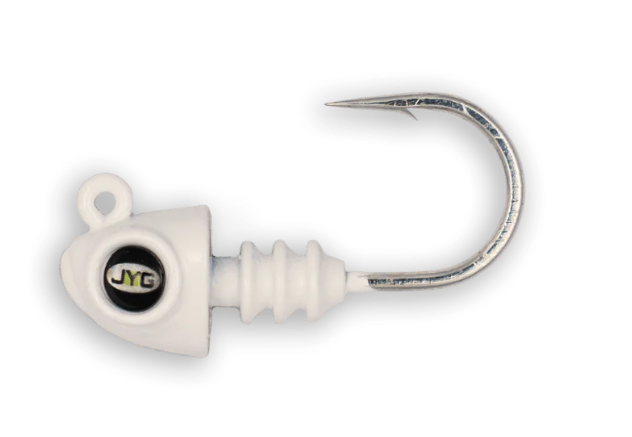 SEÑUELO JYG - CABEZA PLOMADA SWYM - 2 INCHES -1/4 - COLOR — PEARL (3 PIEZAS)