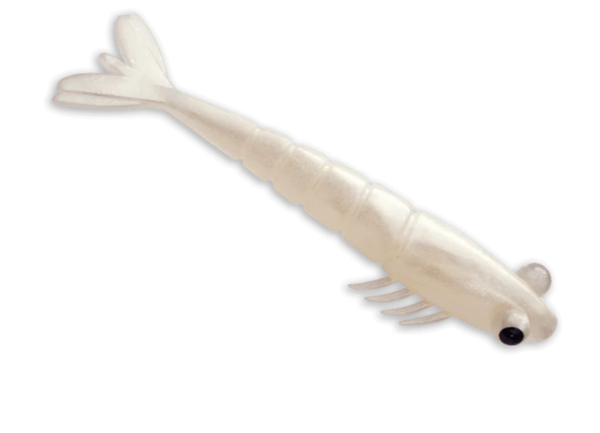 SEÑUELO JYG - VINILO SHRYMP- Size: 2.5" - 6 PK - Color: PEARL